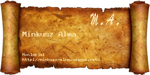 Minkusz Alma névjegykártya